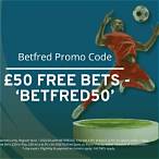 betfred 50 free bet promo code